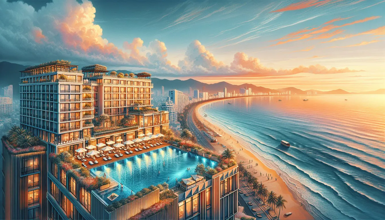 쉐라톤 나트랑 호텔 & 스파 (Sheraton Nha Trang Hotel & Spa) – 해변 앞 루프톱 풀바, 뷰와 미식 동시에 누리기